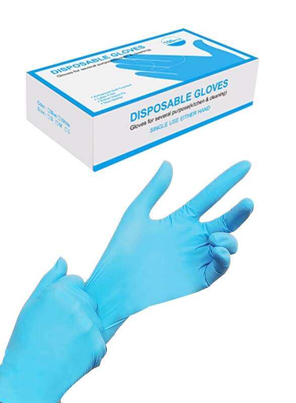 

Generic Disposable Butyronitrile Housework Gloves, 2 Piece, Blue