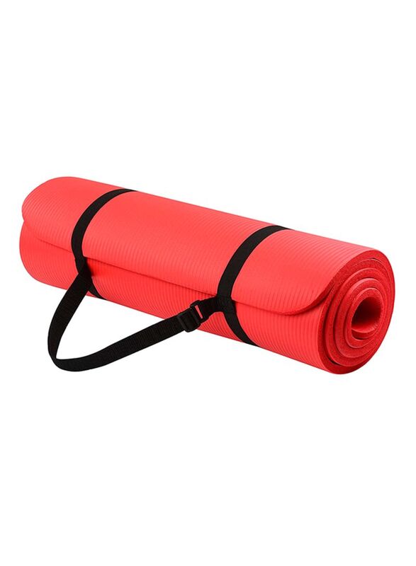 Anti-Tear With Carrying Strap Exercise Mat, 60cm, Red