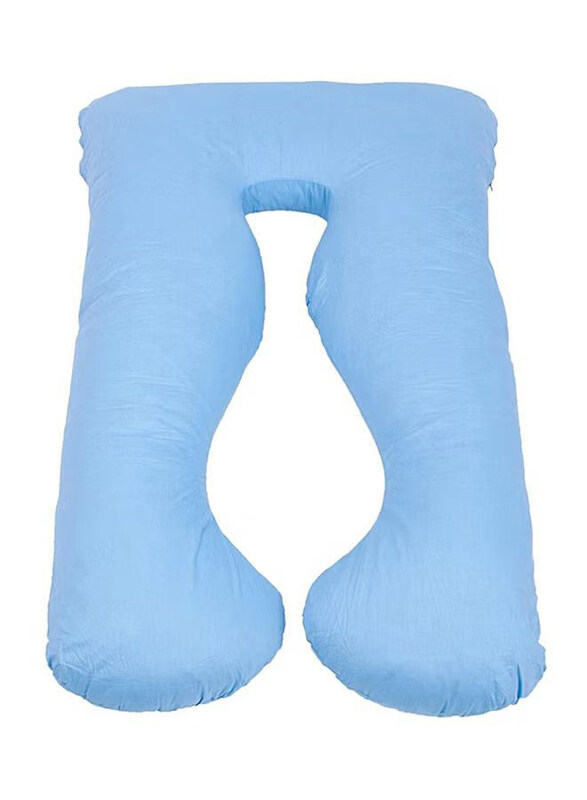 

Generic U-Shaped Maternity Cotton Pillow, Blue