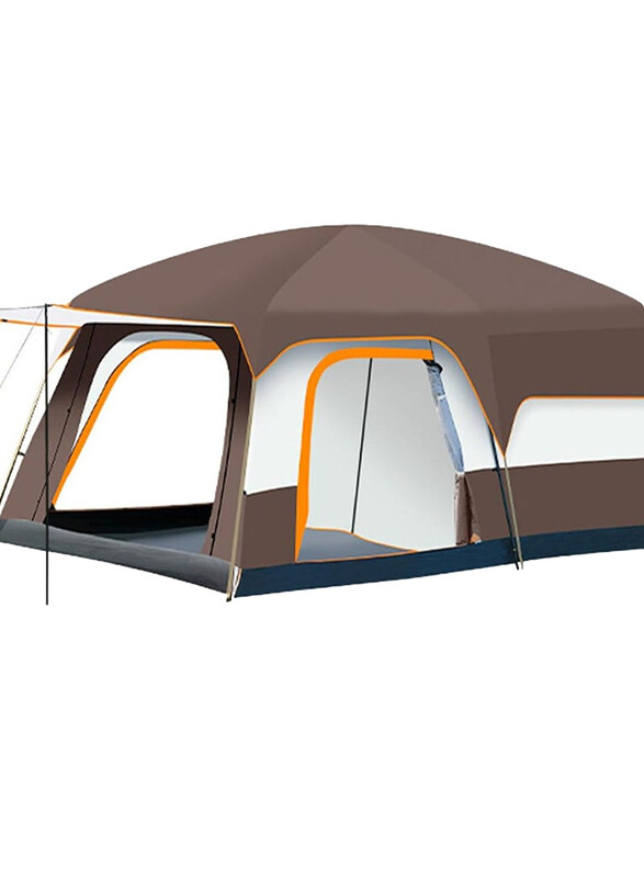 

DubaiGallery 8-12 Person All-Season Waterproof Outdoor Camping Tent, Brown