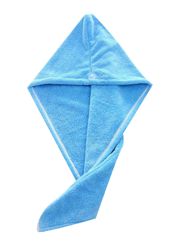 

Misstiara Microfiber Hair Towel Wrap for All Hair Types, 65 x 24cm, Blue