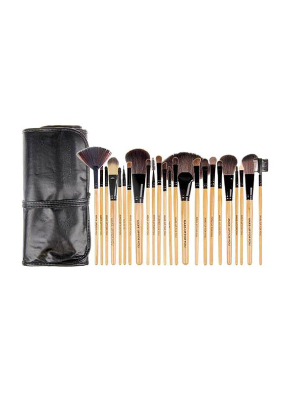 

Generic 24-Piece Professional Wooden Makeup Brush Set, Brown