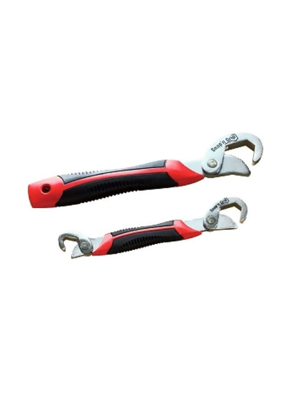 

Generic 2-Piece Snap & Grip Wrench Set, Black/Red/Silver