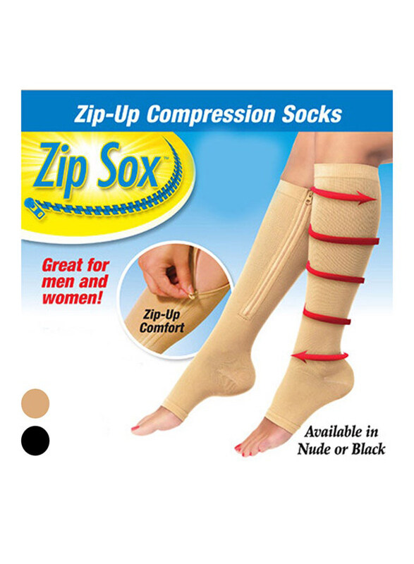 

Zip Sox Pair Of Zip-Up Compression Socks, 1 Pair