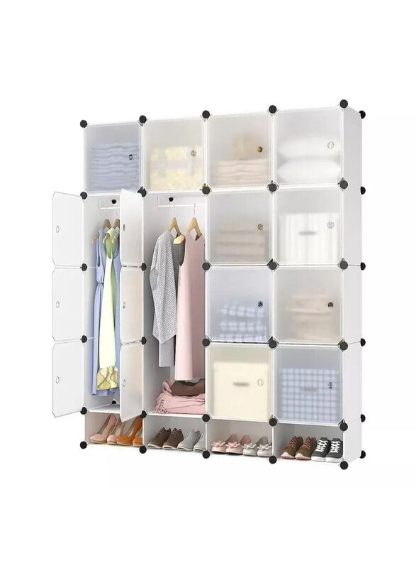 

DubaiGallery 16-Cube DIY Shoe Rack, Multicolour