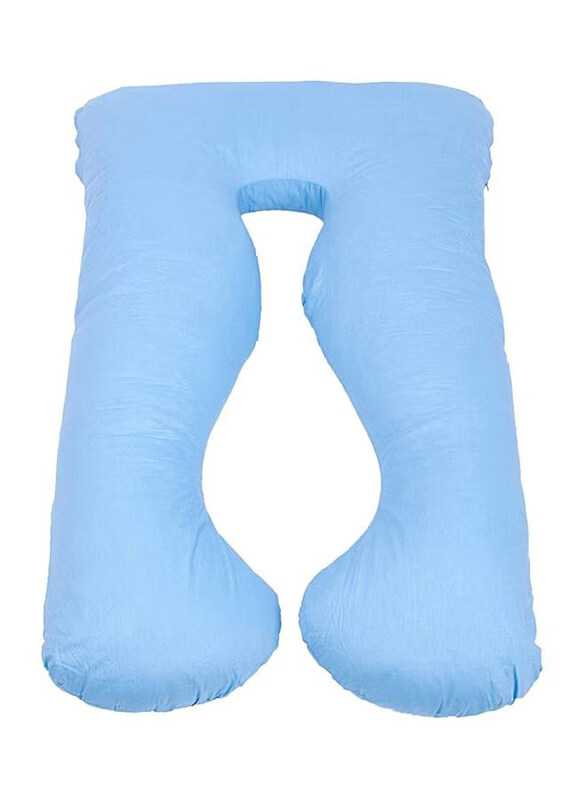 

Generic U-Shaped Maternity Cotton Pillow, Blue