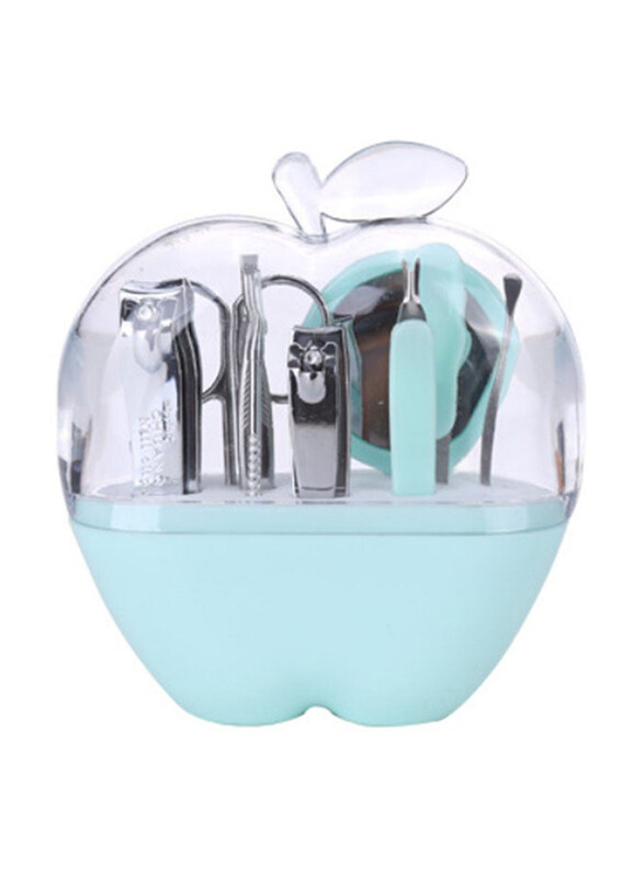 

Lameila 9-Piece Manicure Nail Care Tool Set, Green/Silver