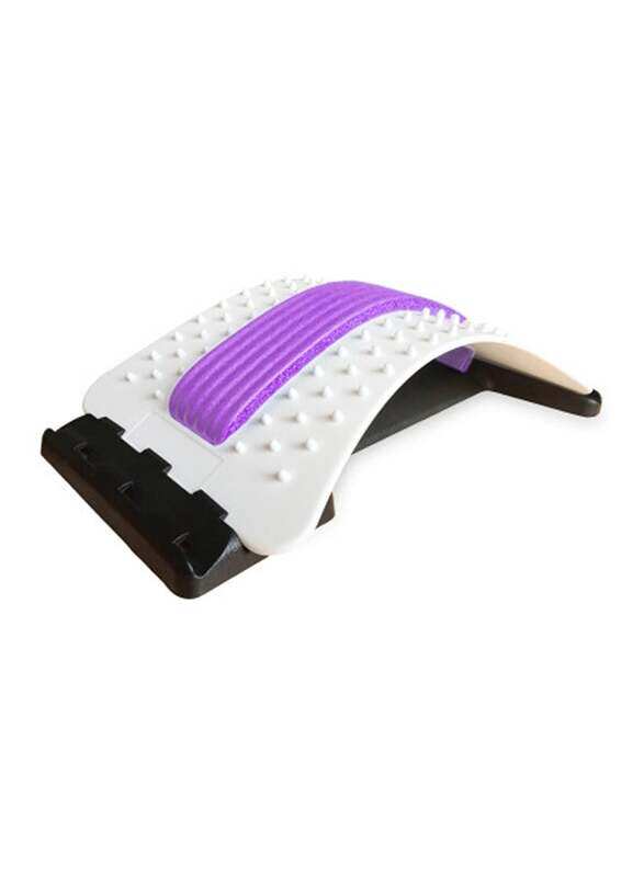

Generic Lumbar Support Back Stretch Massager, White/Purple