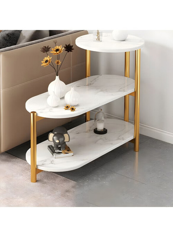 

DubaiGallery Multi-Layer Sofa Coffee Table, White