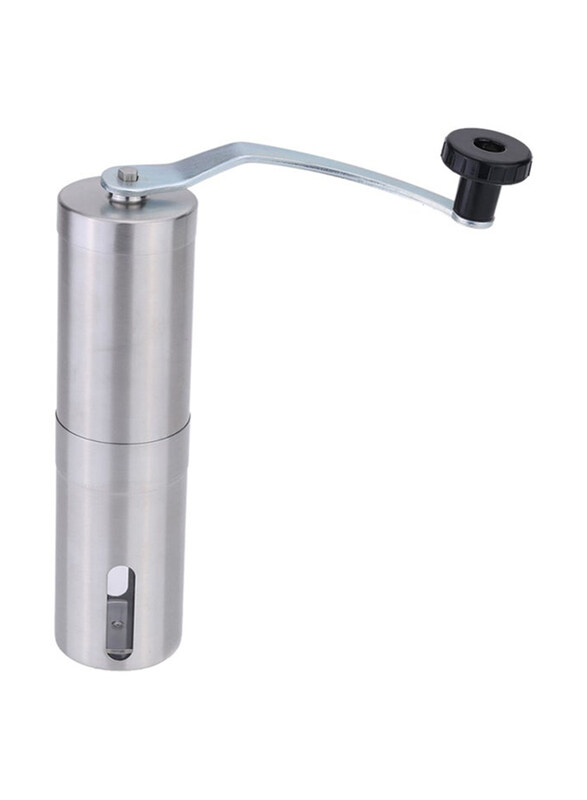 

Generic Stainless Steel Manual Coffee Bean Grinder, H456, Silver