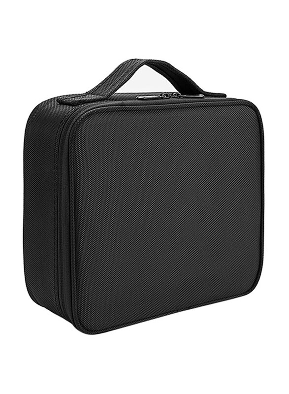 

Coolbell Cosmetic Organizer Case with Adjustable Dividers, Black