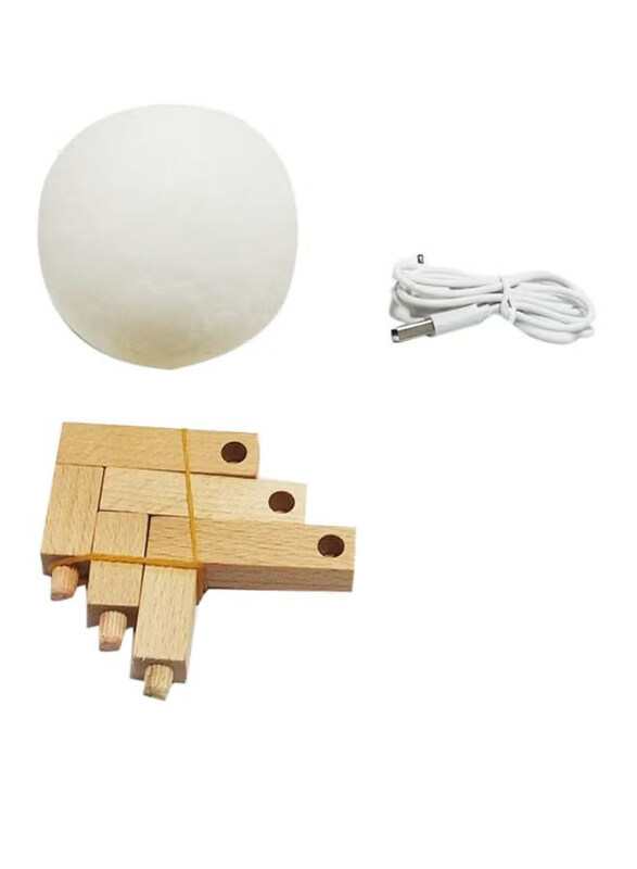 

Generic 3D LED Moon Night Table Lamp, White