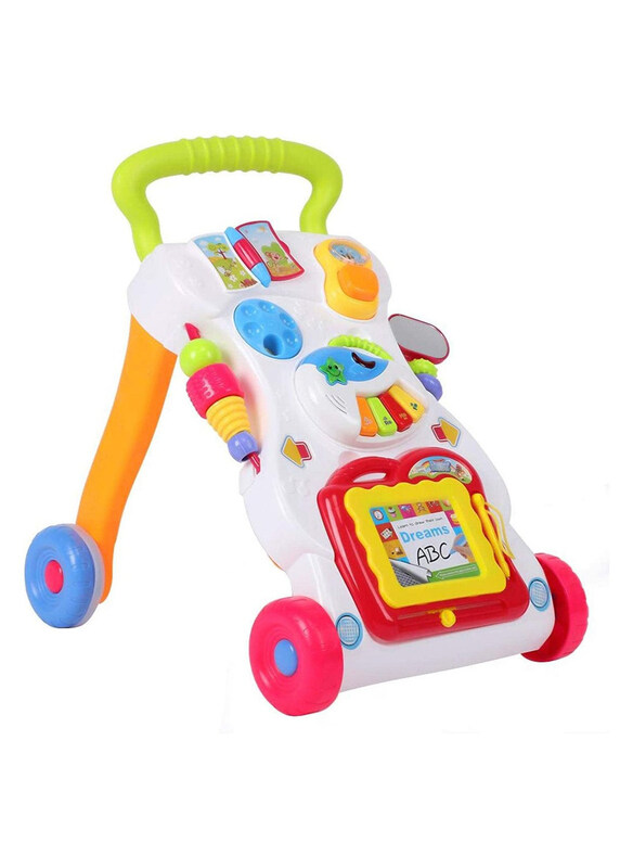 

Hunger 4-in-1 First Steps Baby Walkers with Sounds Music and Lights, Multicolour