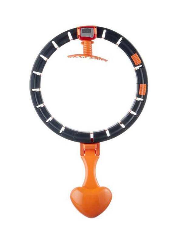

Sports Hula Hoop with Weight, Black/Orange