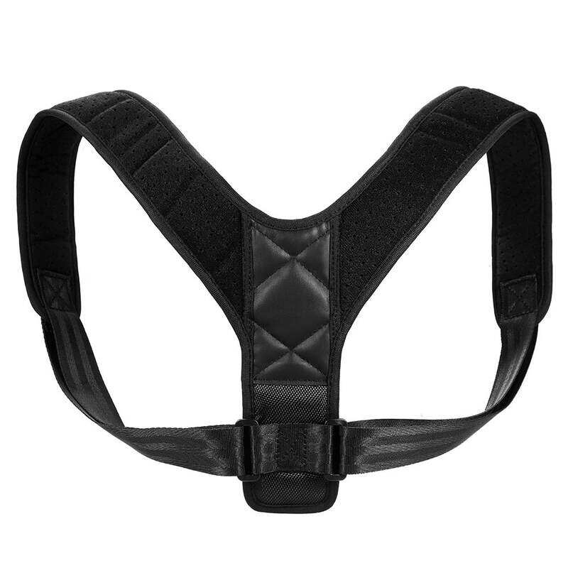 

Generic Adjustable Lixada Posture Corrector Support Brace Figure 8 Clavicle Strap Wrap, Black