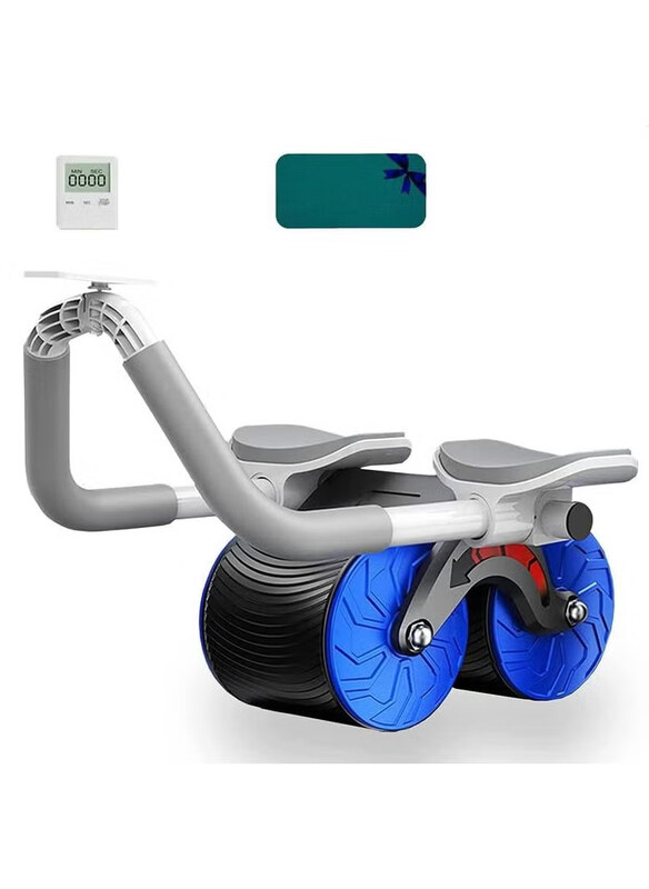 

DubaiGallery Abdominal Double Wheel Roller with Elbow Support, Blue