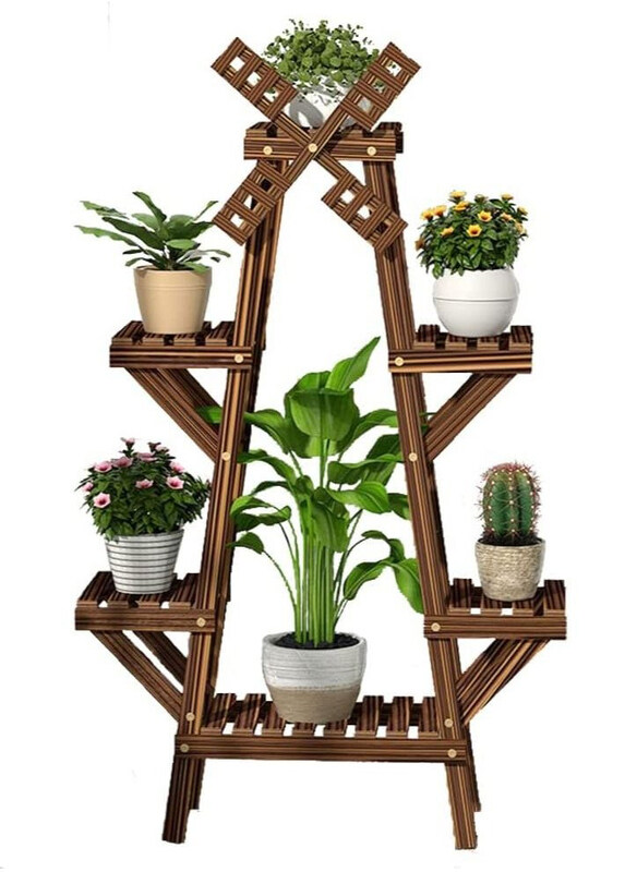 

DubaiGallery Plant Rack for Plant Pots, Brown