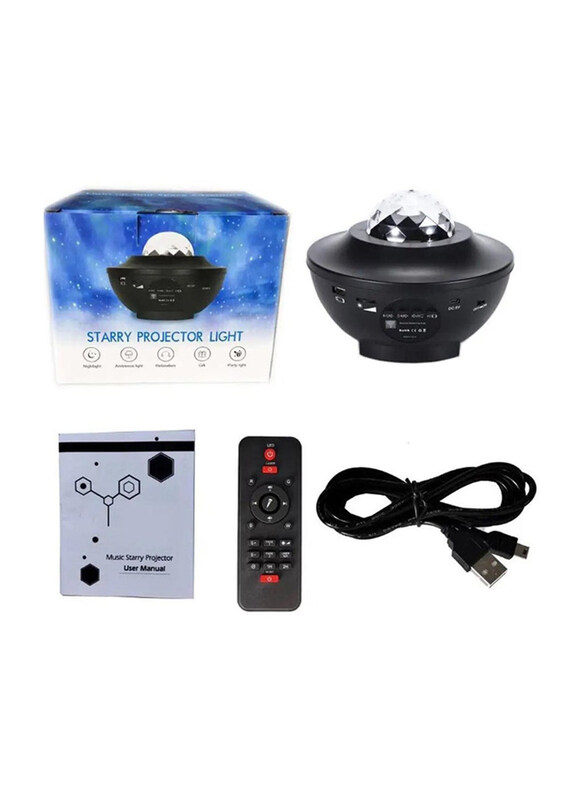 

DubaiGallery Starry Projector Galaxy Night Light, Black