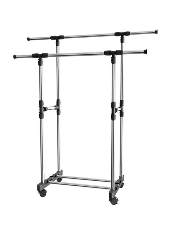 

MTL Metal Clothes Hanger Rack, Silver