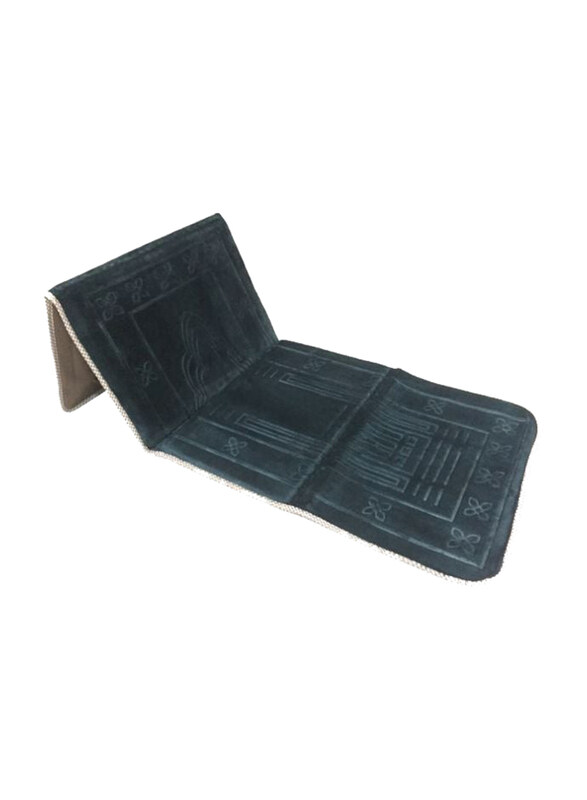 

Generic 2-In-1 Foldable Prayer Mat With Backrest, 145x54cm, Grey