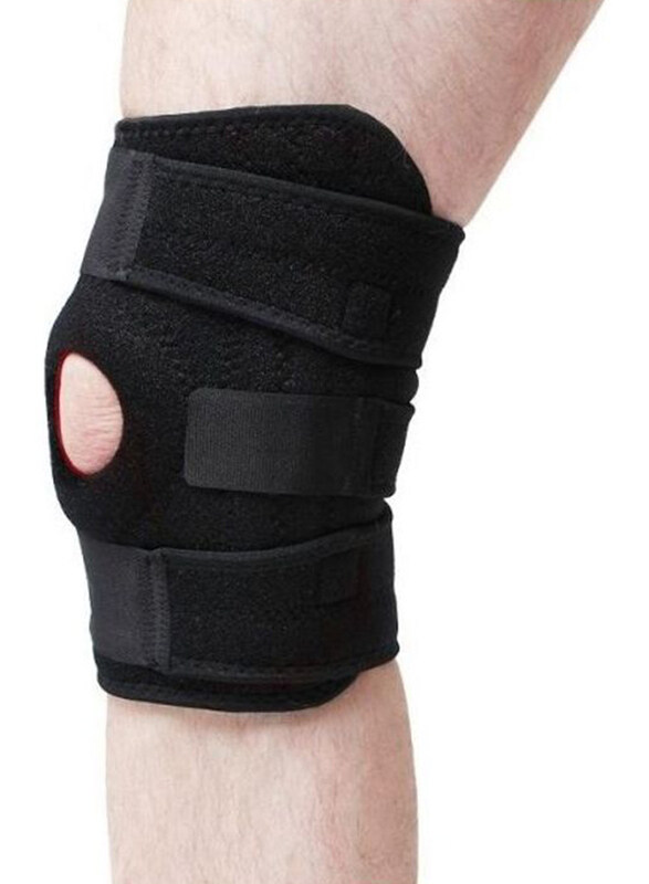 

Generic Adjustable Unisex Sports Elastic Brace Knee Support Pad, Black