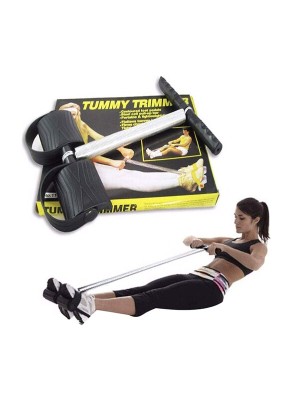 

DubaiGallery Full Body Exercise Workout Tummy Trimmer, Black/Silver