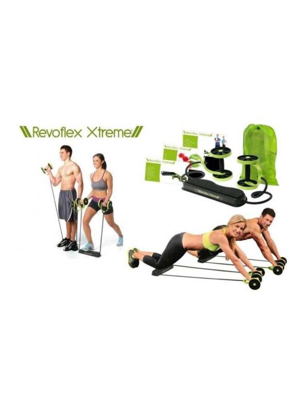 Revoflex Xtreme Abdominal Trainer With Bag Set, Black/Green