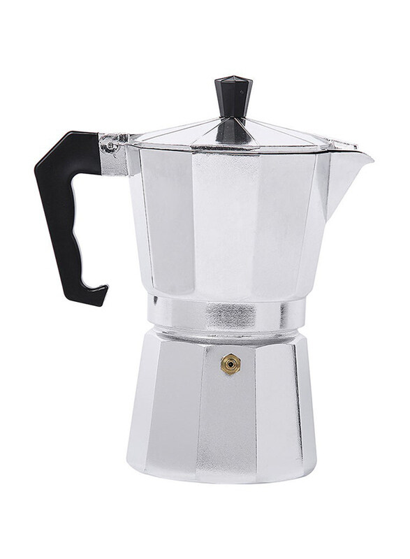 

Generic 450ml Aluminum Percolator Coffee Maker Pot, Y0733-5, Silver/Black