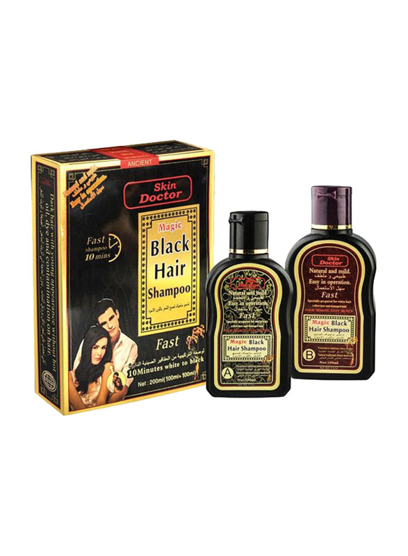 

Skin Doctor Magic A & B Hair Color Shampoo Set, 2 x 100ml, Black