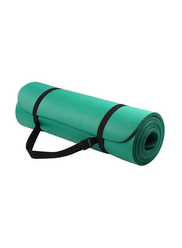 

Generic Anti-Tear Exercise Mat With Carrying Strap, Green