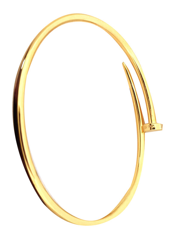 

Generic Nail Shape Bracelet, Gold