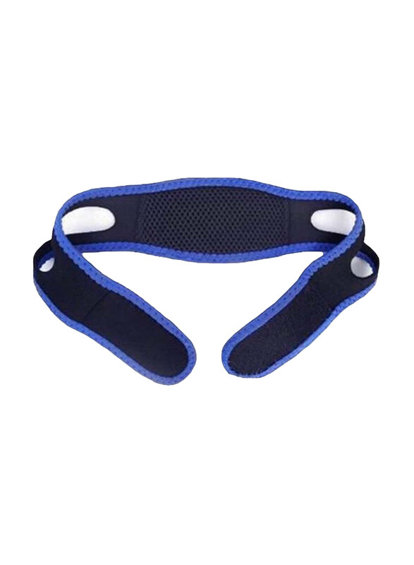 

Generic Unisex Anti Snoring Chin Strap, Black/Blue