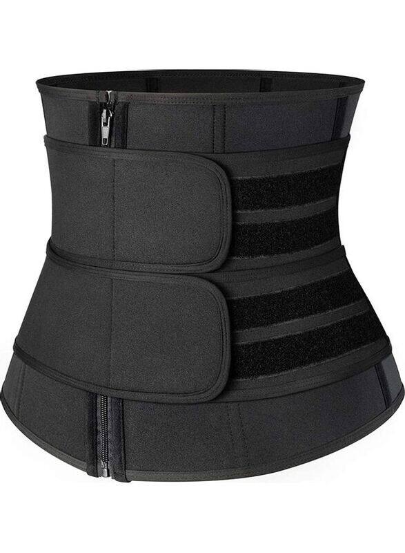 

XiuWoo Waist Trainer Trimmer Slimming Belt, Large, Black