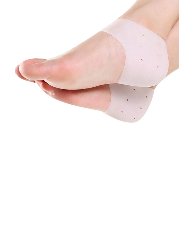 

DubaiGallery New Silicone Feet Care Moisturizing Gel Thin Heel Socks, 1 Pair