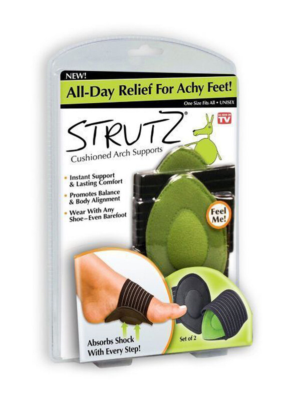 

Strutz Cushioned Arch Support for Foot, Green/Black