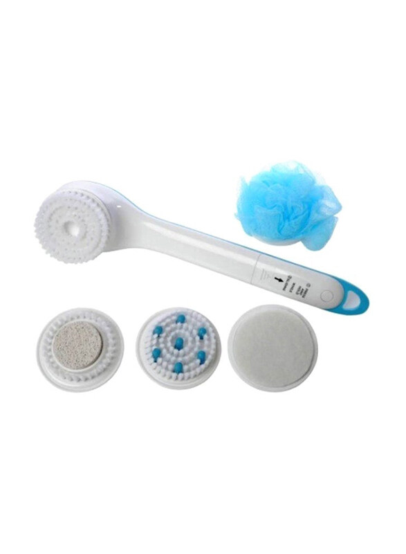 

Zuru Brunch 5-in-1 Electric Spin Spa Massage Brush, 34 x 7.3cm, White/Blue