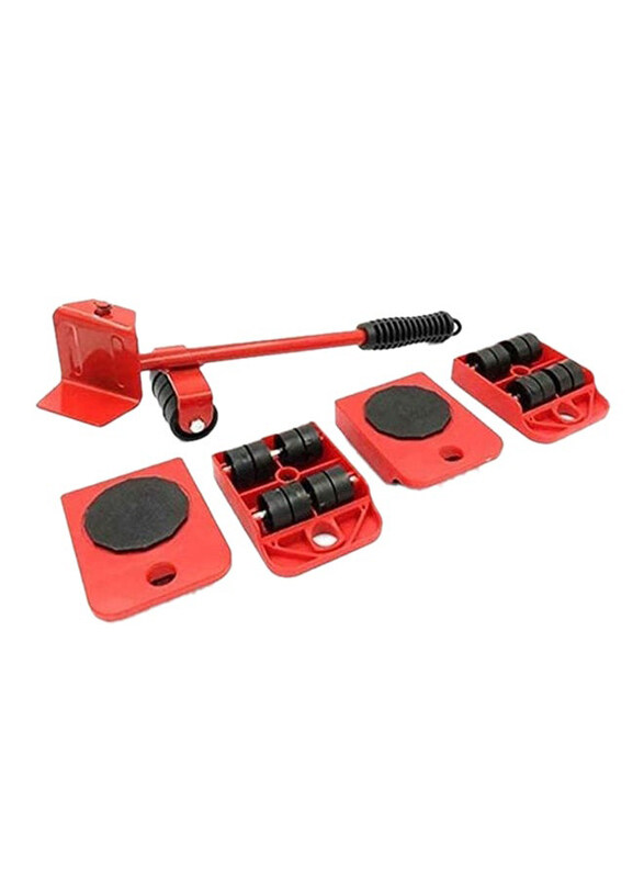 

Generic 5-Piece Furniture Lifter Tool Set, Red