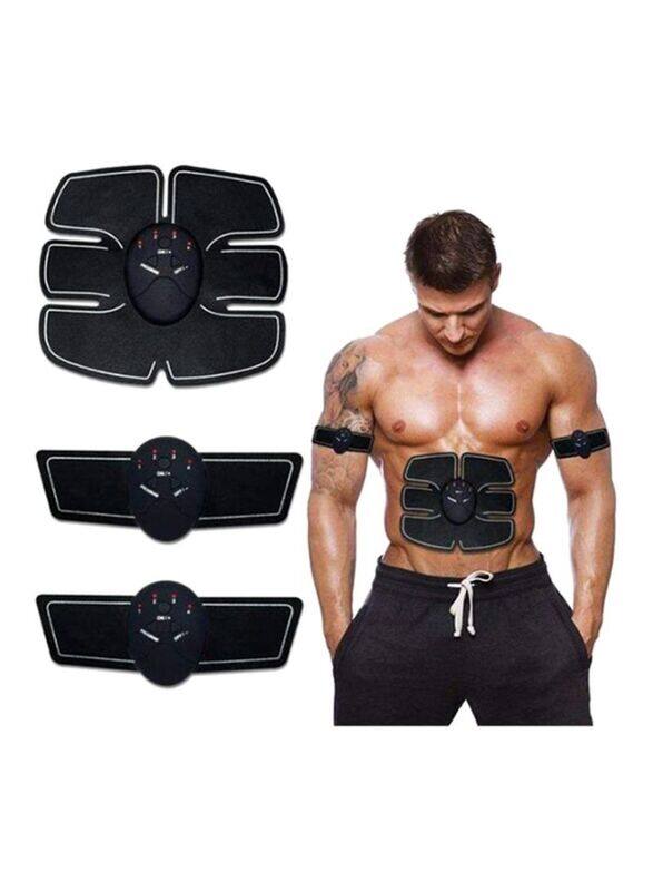 

Generic EMS Device With Abdominal Toning Belt, 6 Pieces, Black