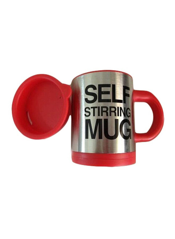 

Generic Self Stirring Mug, Red/Silver