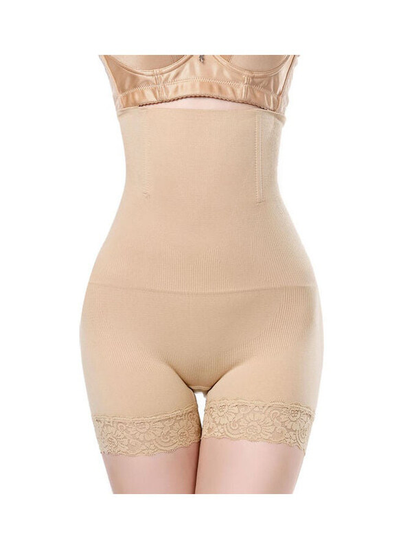 

XiuWoo Classic Skinny Padded Shapewear, Beige, XXL