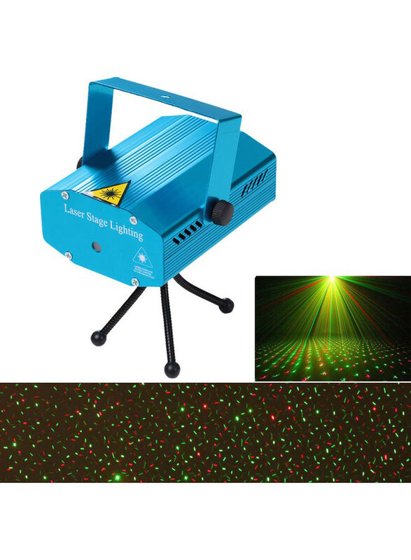 

Generic Mini LED Laser Projector Stage Light, Multicolour