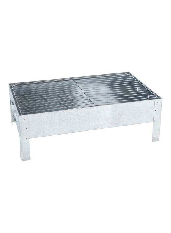 

Delcasa Portable Stainless Steel Barbecue Stand With Grill, Silver