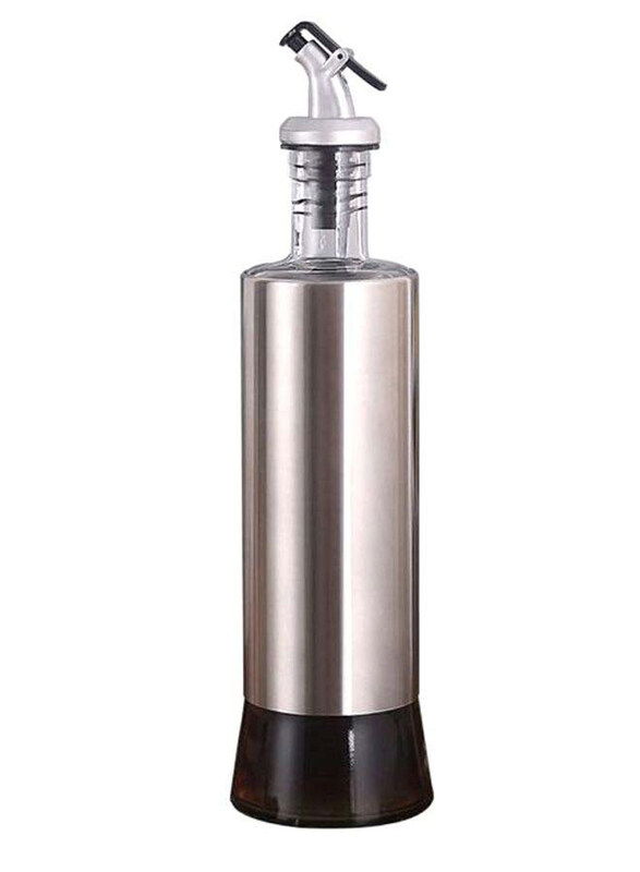 

Generic Kitchen BBQ Camping Oil Bottle Dispenser, Silver