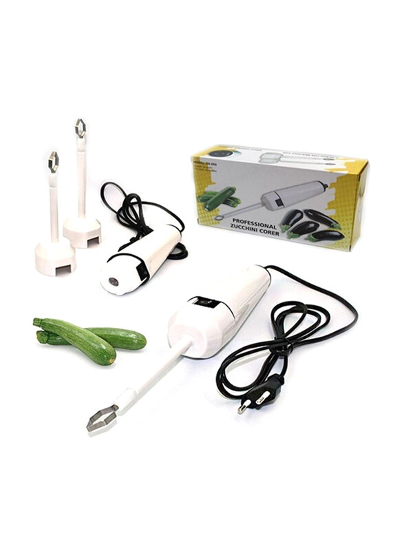 

DubaiGallery Premium Professional Zucchini Corer Set, 30W, GS-203, White