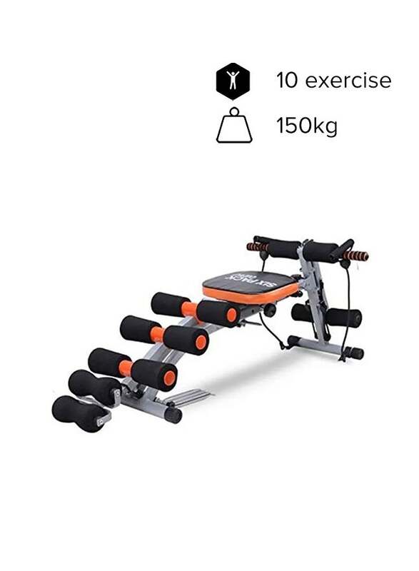 Six Pack Care Abdominal Training Machine, 104 x 35 x 89cm, Black