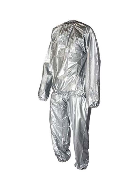 Full Sleeves Sauna Suit, M, sau/A18, Silver