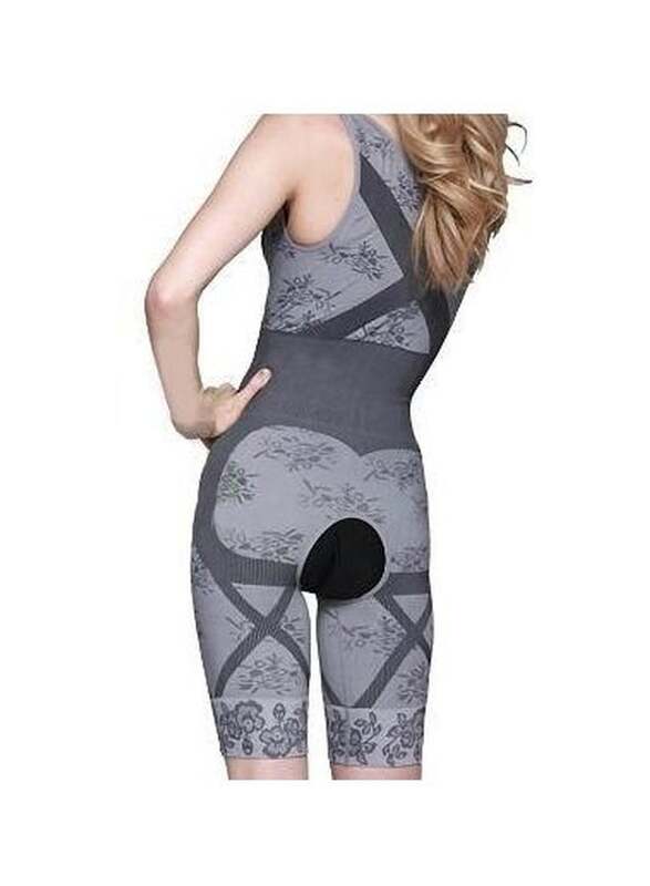 Body Shaper Slimming Suit, XL/XXL, Grey