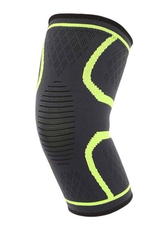 

Generic Breathable Non-Slip Knitted Sports Knee Pad, Small, Black/Green