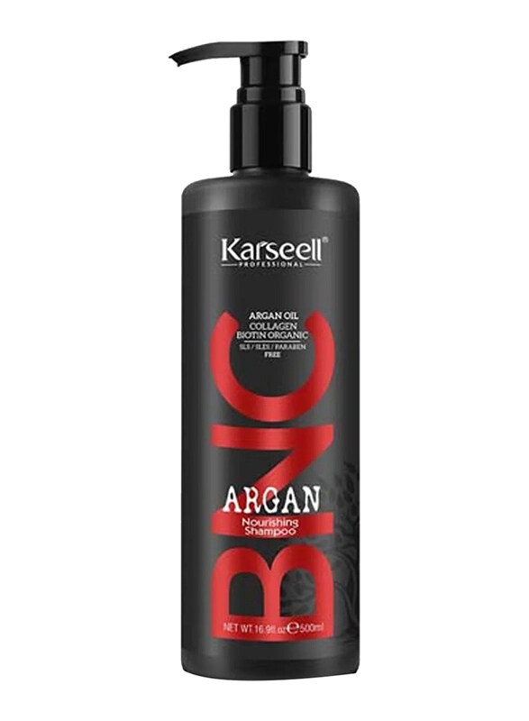 

Karseell Argan Oil Collagen & Biotin Organic Nourishing Shampoo for Damaged Hair, 500ml