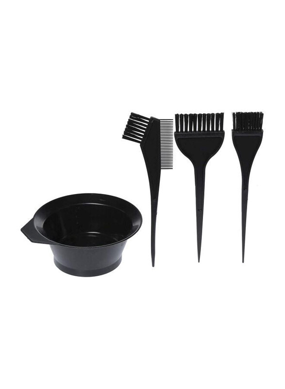 

Generic Hair Dye Brush Kit Set, 4 Pieces, Black